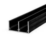 Rail pour porte - armoire Noir
